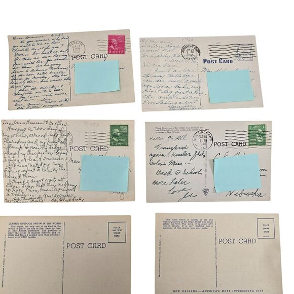 Vintage Postcard Collection Of 12 Pieces Various Locations Landmarks LI634 - Picture 8 of 10